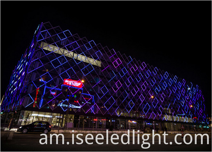 DMX RGB digital tube facade lighting